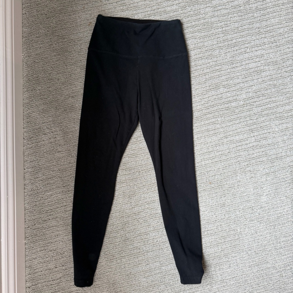 Lysse Classic Cotton Leggings 28” Inseam Smoothing Waistband, Size S (Excellent)